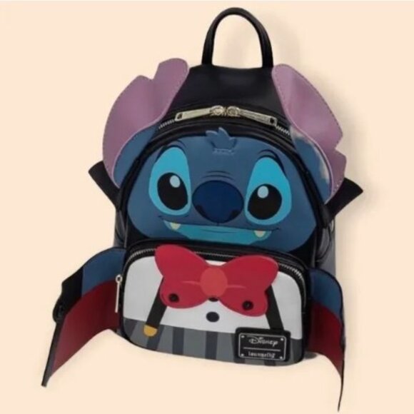 Loungefly - Disney - Vampire Stitch Bow Tie Mini Backpack - Lilo & Stitch - NWT main image 10